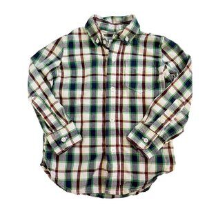 Gap Plaid Button Up Shirt Size 4/5